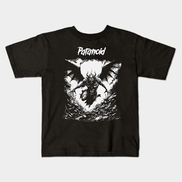 Mysterious Abyss Paranoid Kids T-Shirt by Mutearah